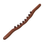 Wooden massager stick is carbonized at high temperatures