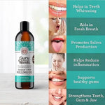 Guru Nanda Coconut & Mint Teeth Whitening Oil with Tongue Scraper