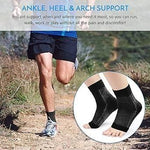 Swelling Arch Heel Socks yoga sport protect socks Pack of 2 Pair